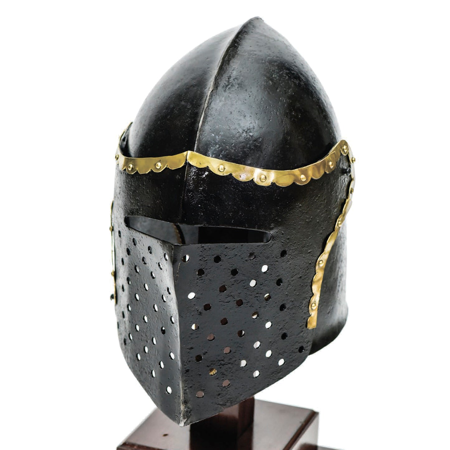 Armory Replicas  The Cursed Black Knight Functional Medieval Helmet Armor