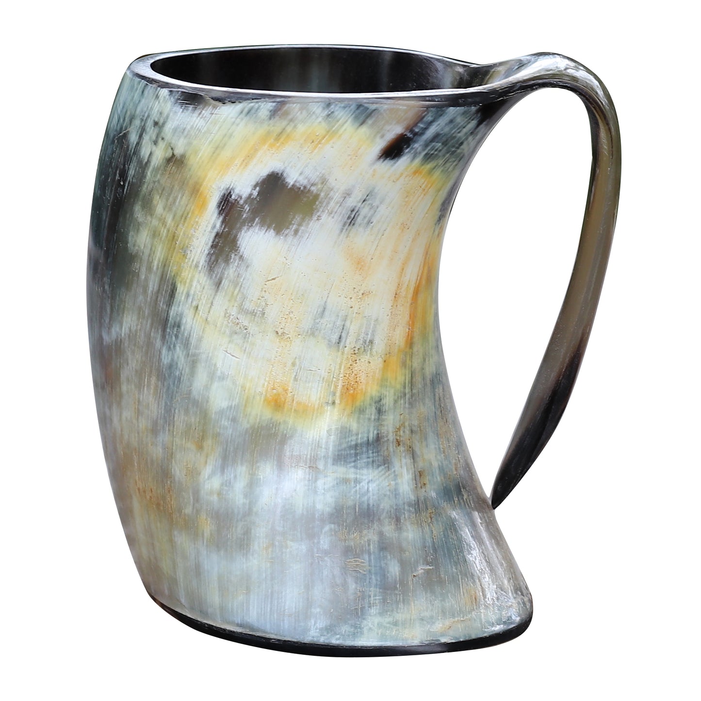 The Hooded Raven ™ Distressed Raider Extra Large Viking Drinking Horn Tankard Mug [XL]