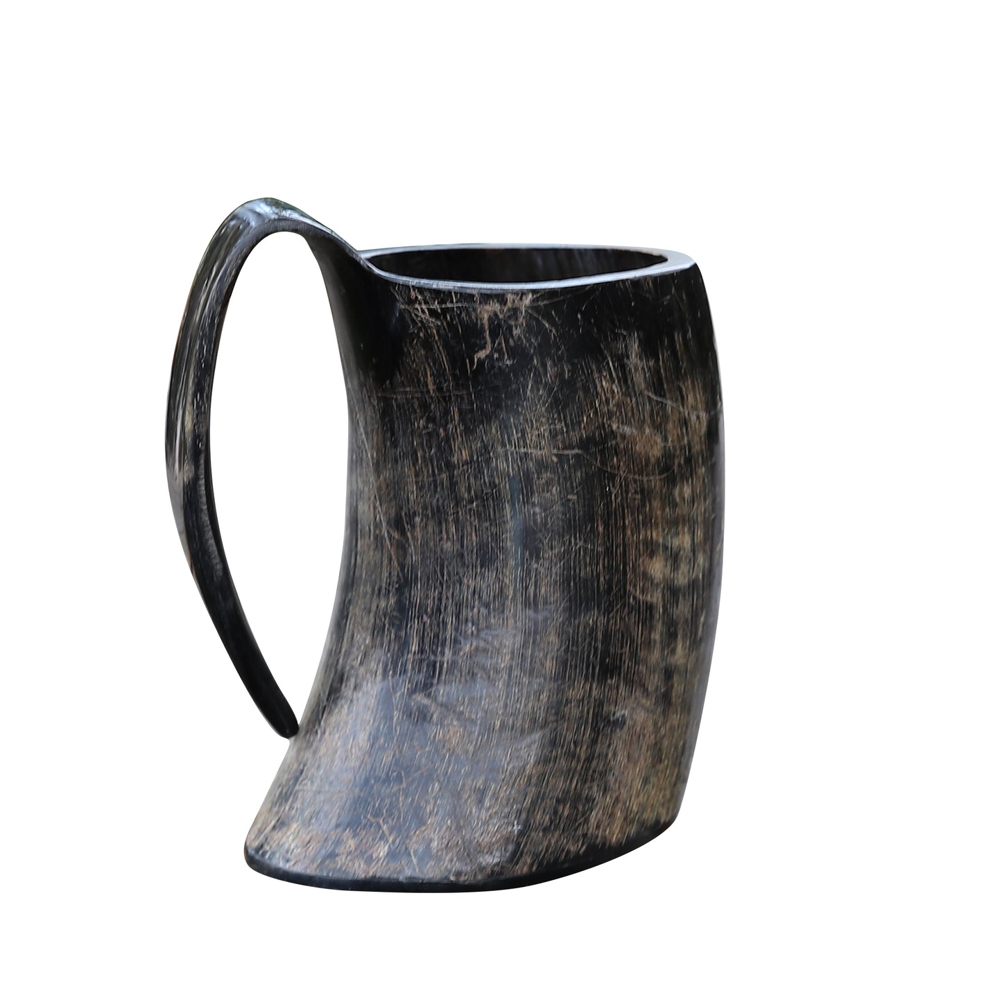 The Hooded Raven ™ Distressed Raider XXL Viking Drinking Horn Tankard Mug [2XL]