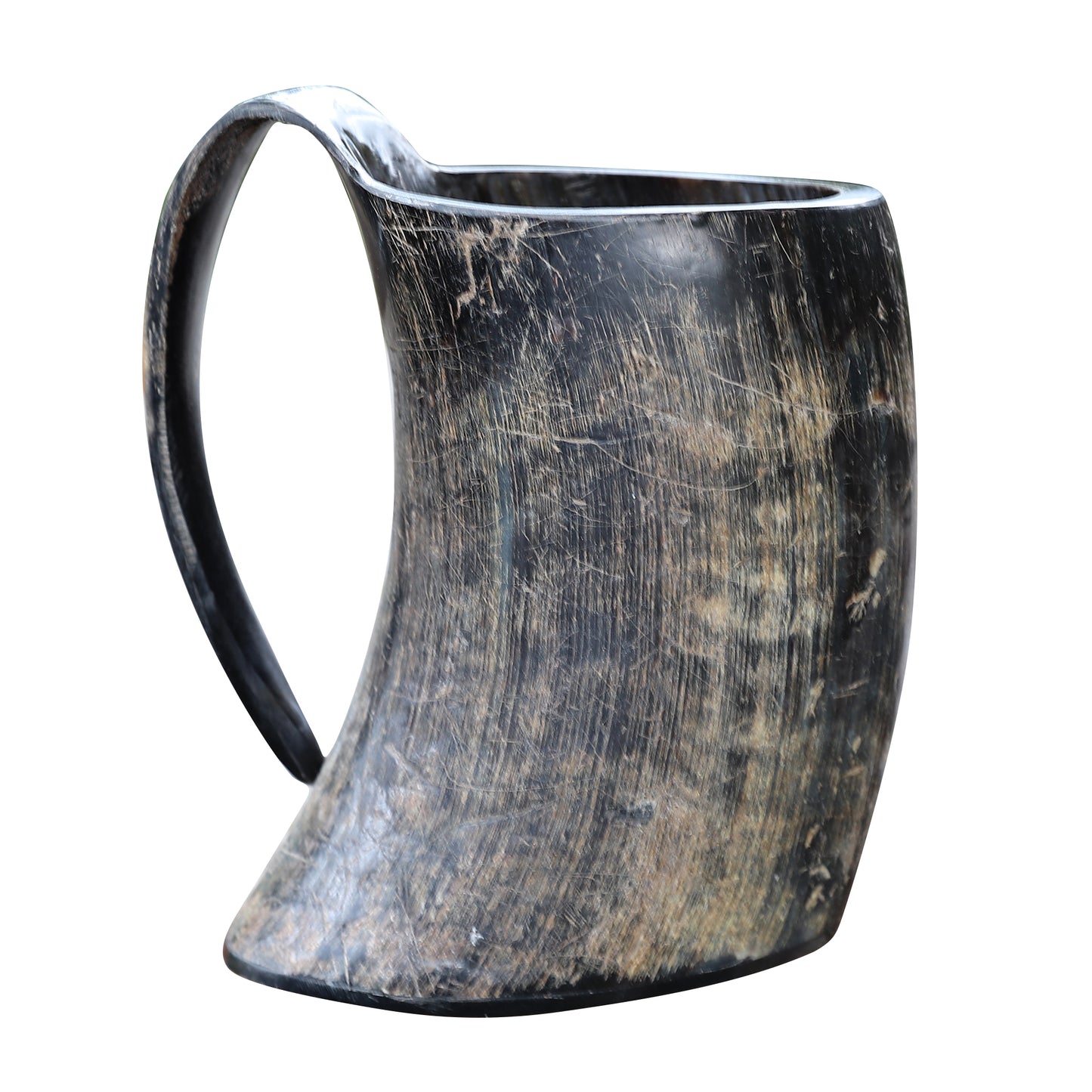 The Hooded Raven ™ Distressed Raider XXL Viking Drinking Horn Tankard Mug [2XL]