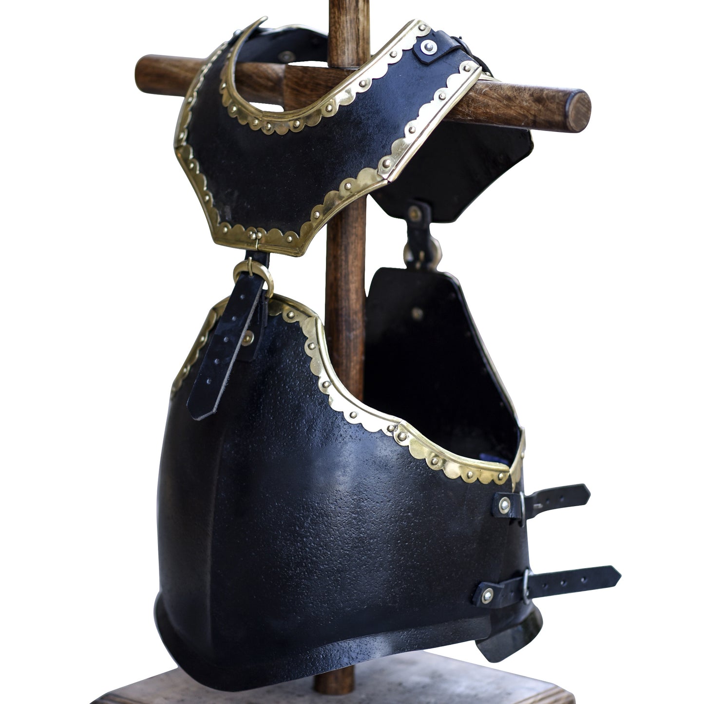 Armory Replicas  The Cursed Black Knight Functional Medieval Cuirass Gorget Set [M]