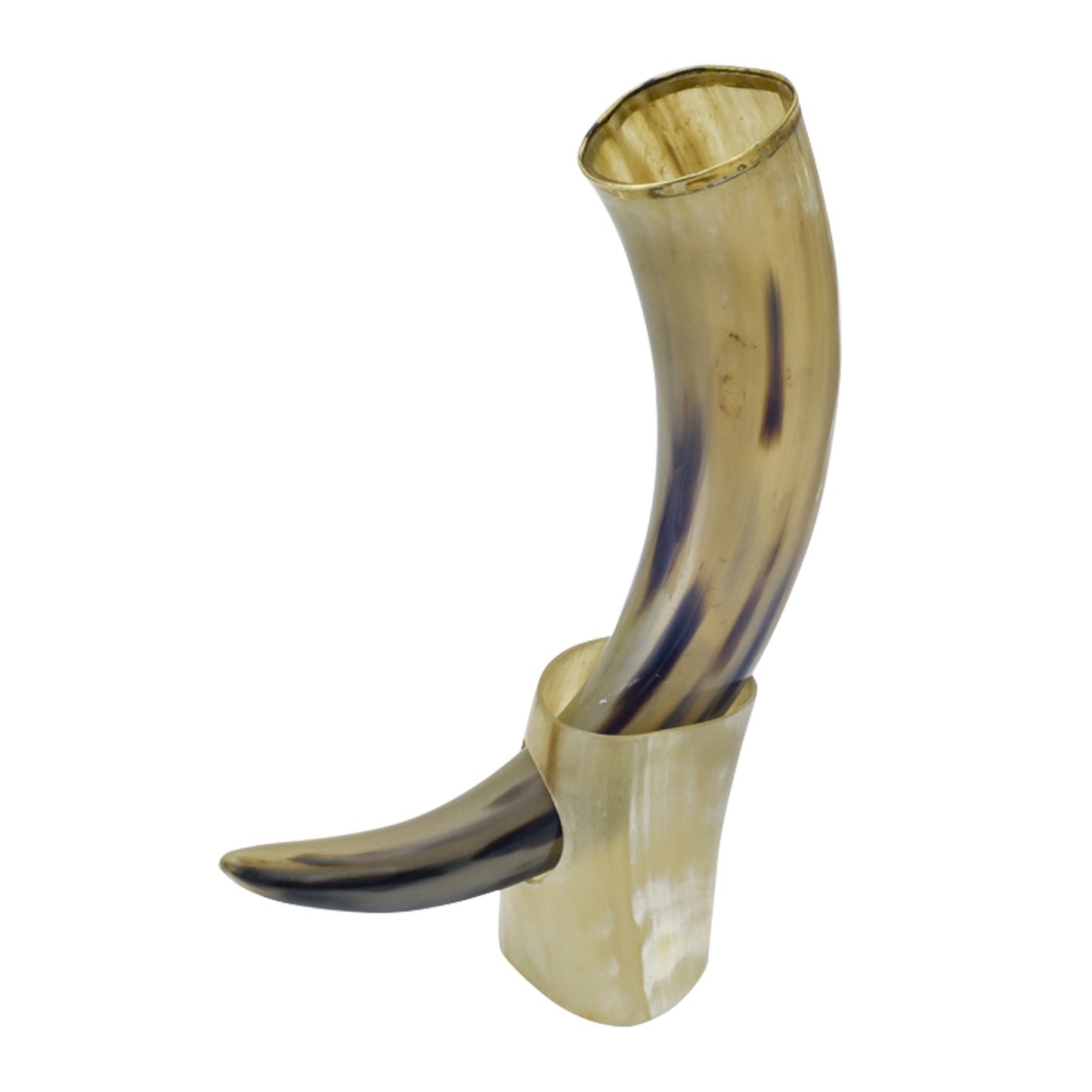 The Hooded Raven ™ Valhalla Awaits Me Drinking Horn Vessel Stand Included