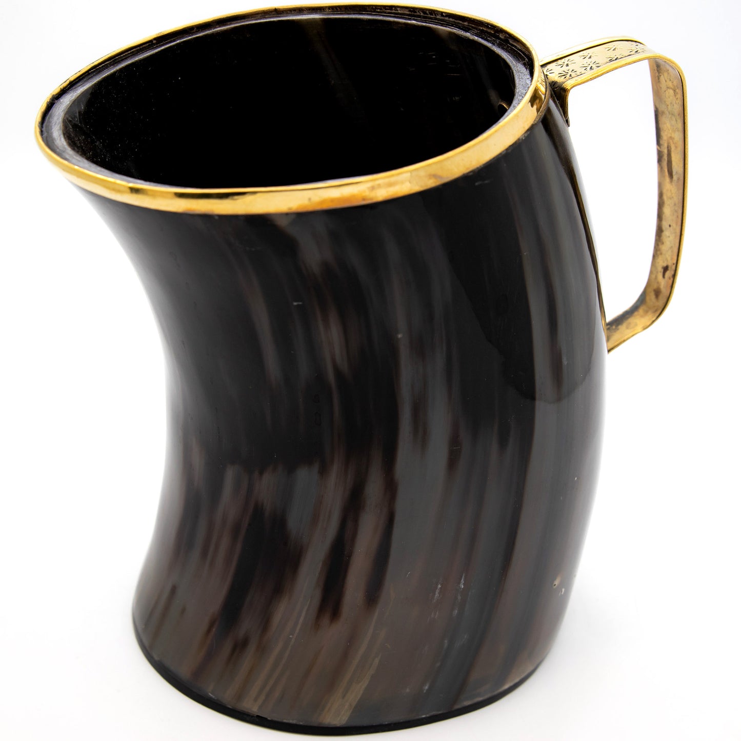 Realm Wanderlust Brass Rimmed Viking Norse Sleipnir Horn Mug