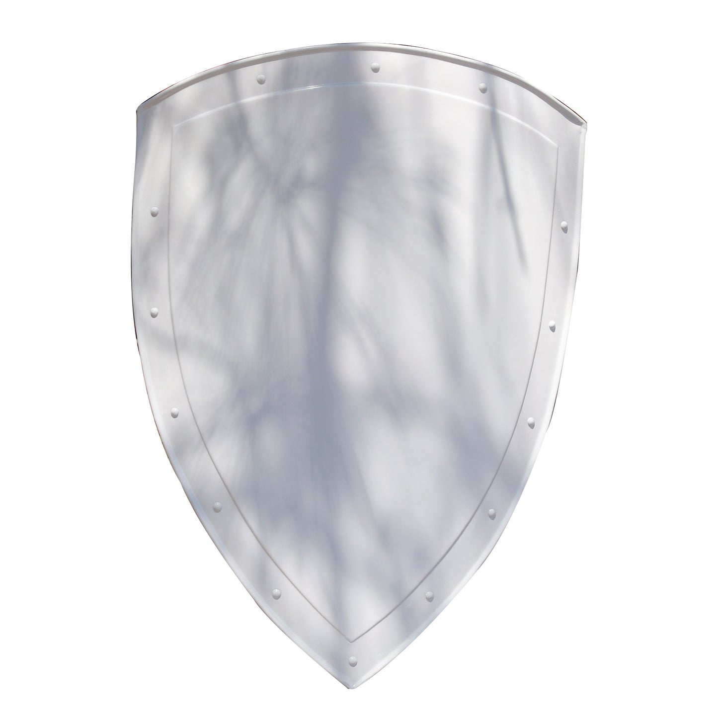 14th Century Medieval Functional Historical Replica Steel White Heater Shield