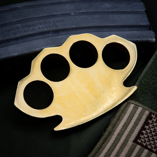 Step Up 4 Finger 100% Pure Brass Knuckle Paper Weight