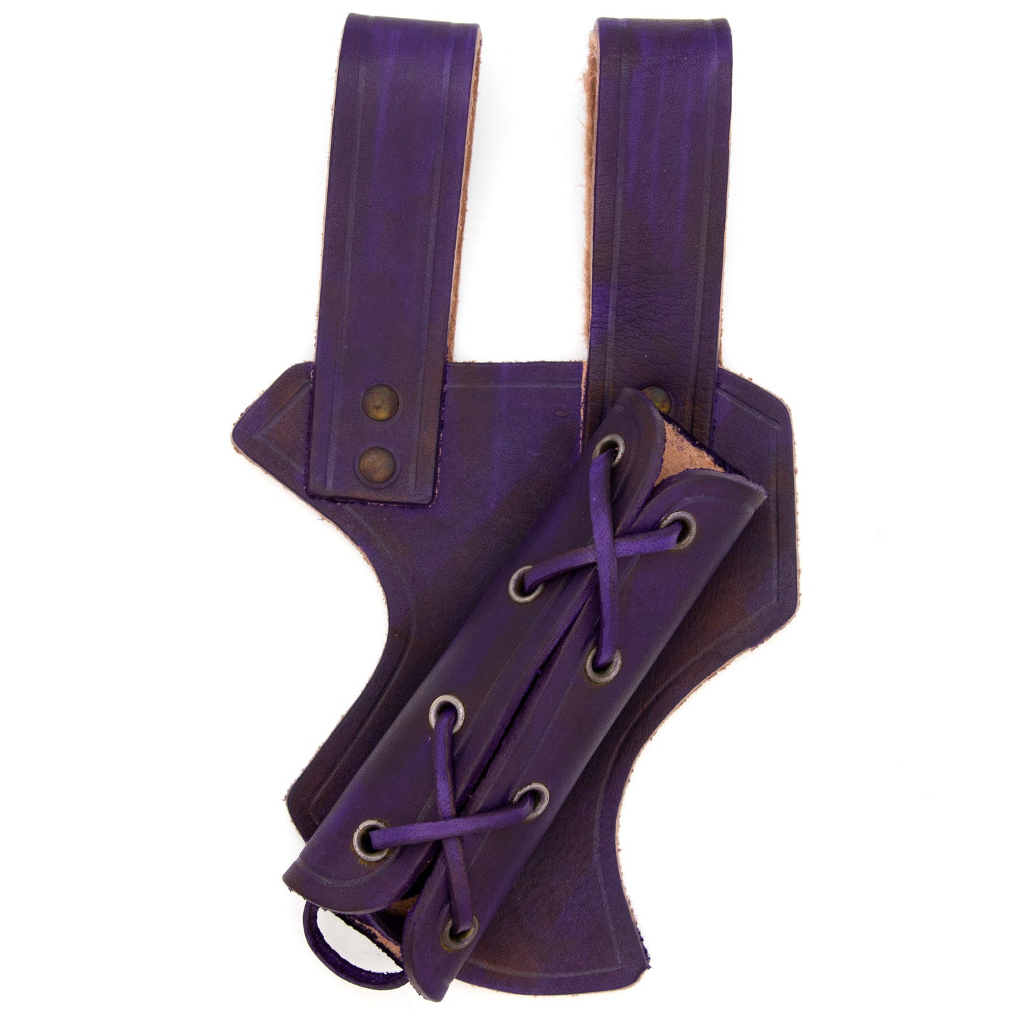 Left Handed Nottingham Genuine Leather Sword Frog | Choose Your Color