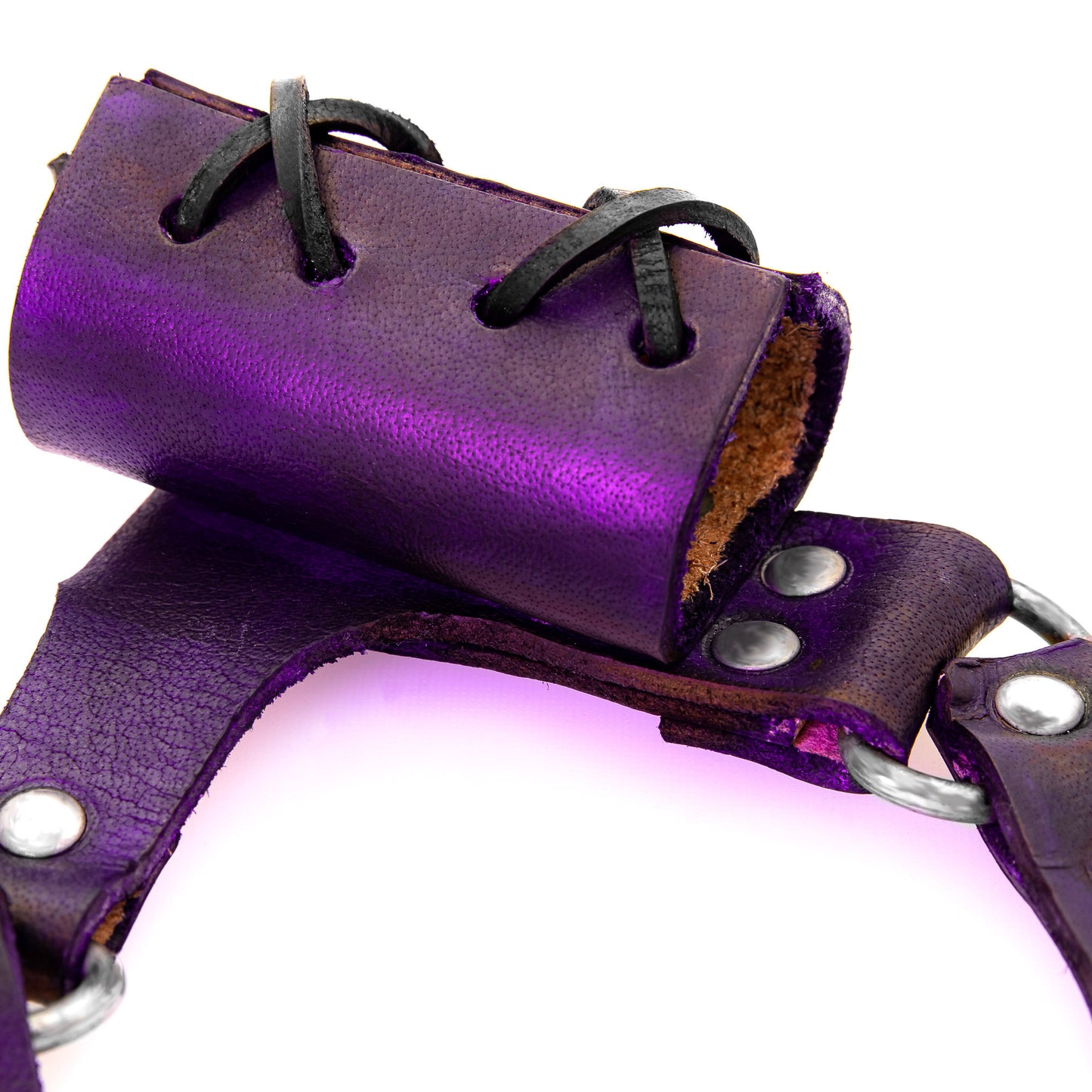 Right-Handed Renaissance Raven Blade Sword Frog | Purple