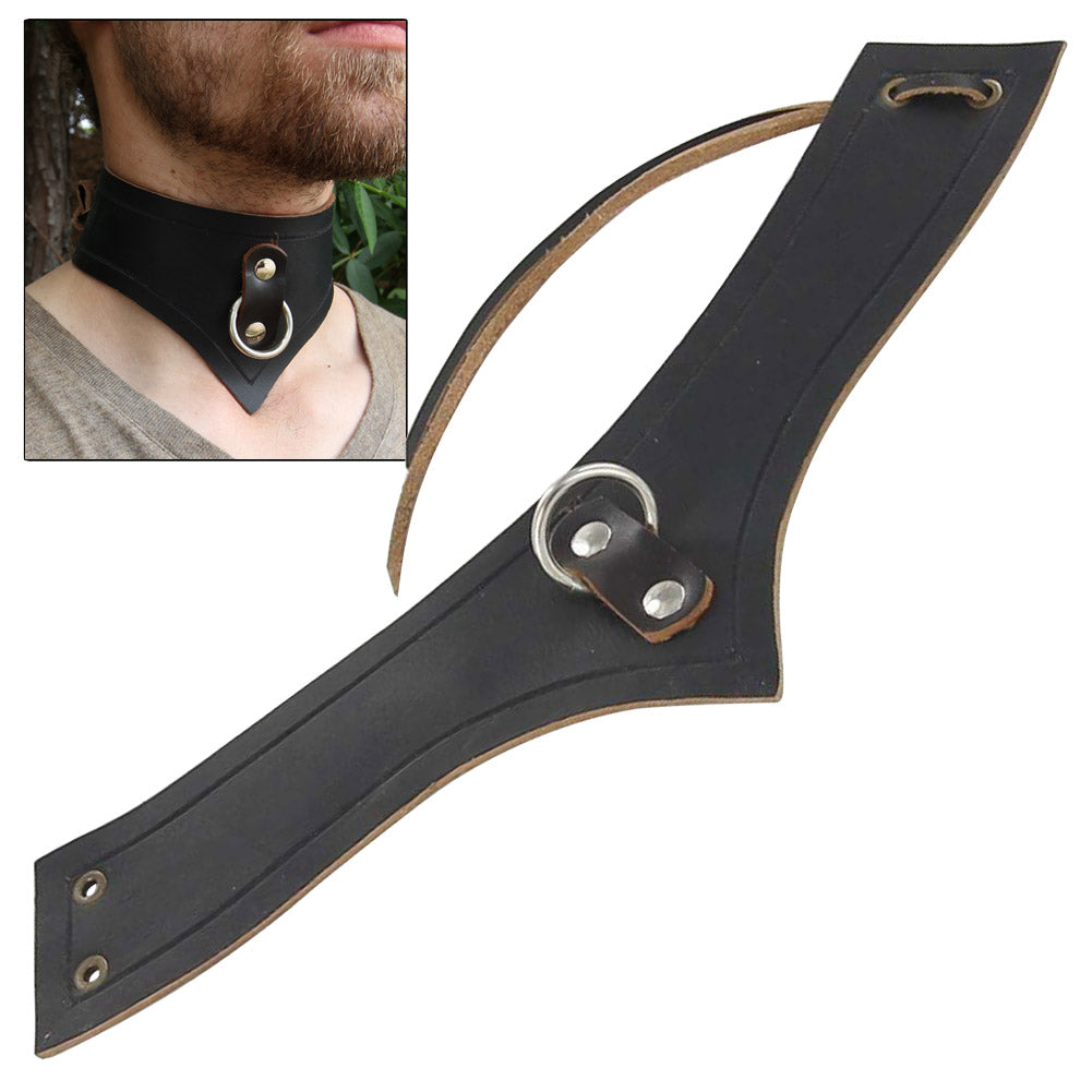 Genuine Infinity Leather Slave Collar