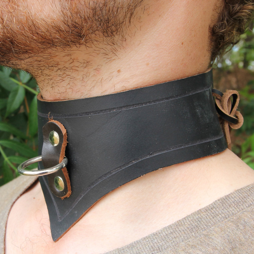 Genuine Infinity Leather Slave Collar