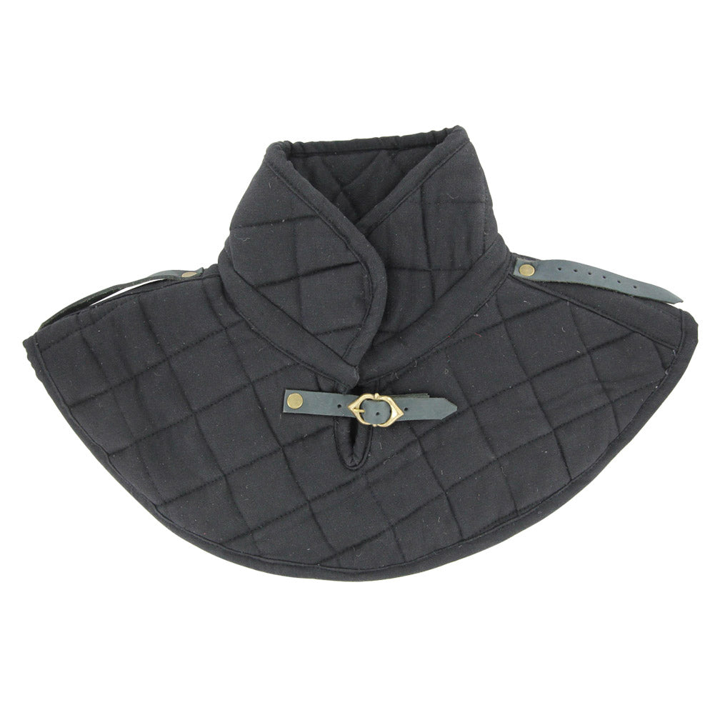 Cotton Armor Padding Collar Medieval Garment Black