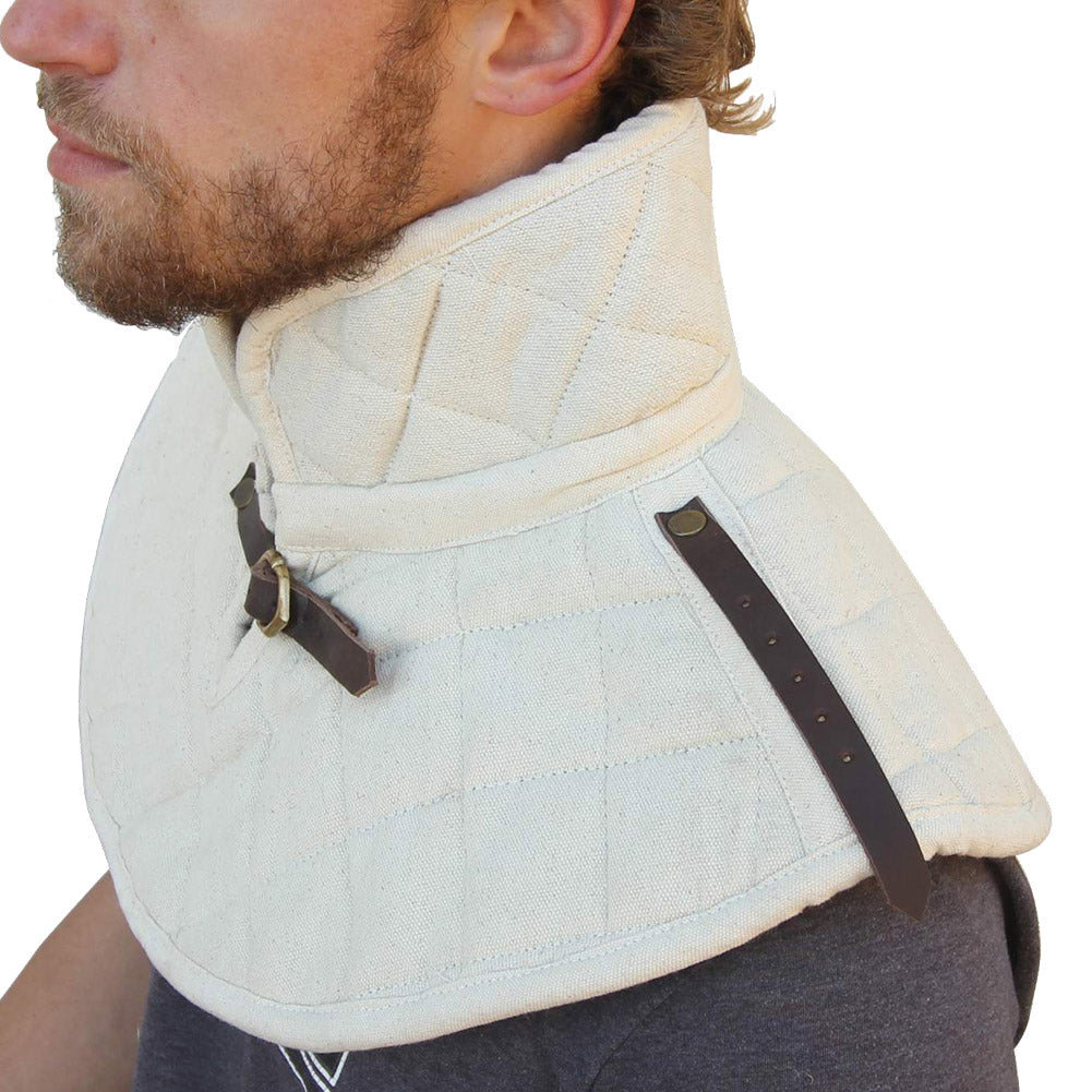 Cotton Padding Collar Armor Medieval Garment White