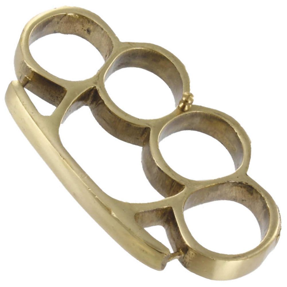 Brass Fist Duster Paper Weight Knuckle Buckle