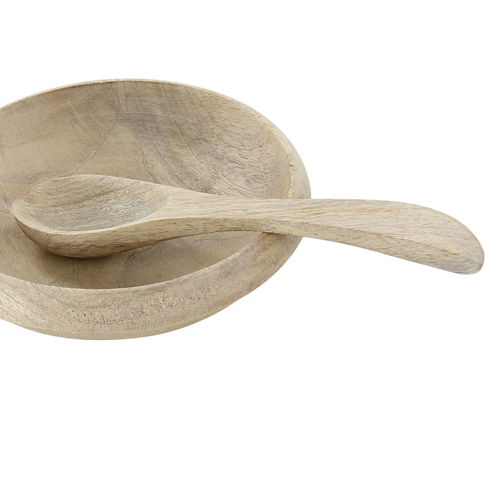 Traditional Soups on Medieval Wooden Spoon