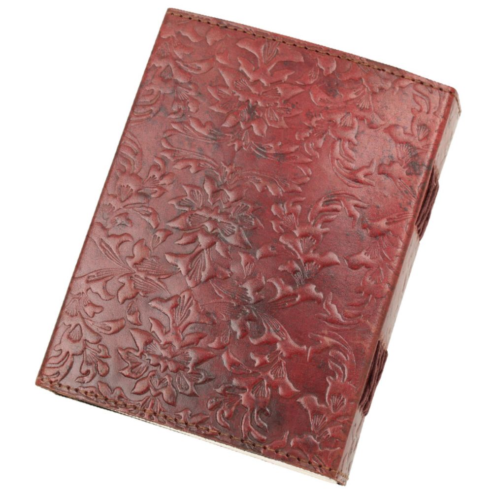 Steampunk Medieval Embossed Leather Journal & Pencil