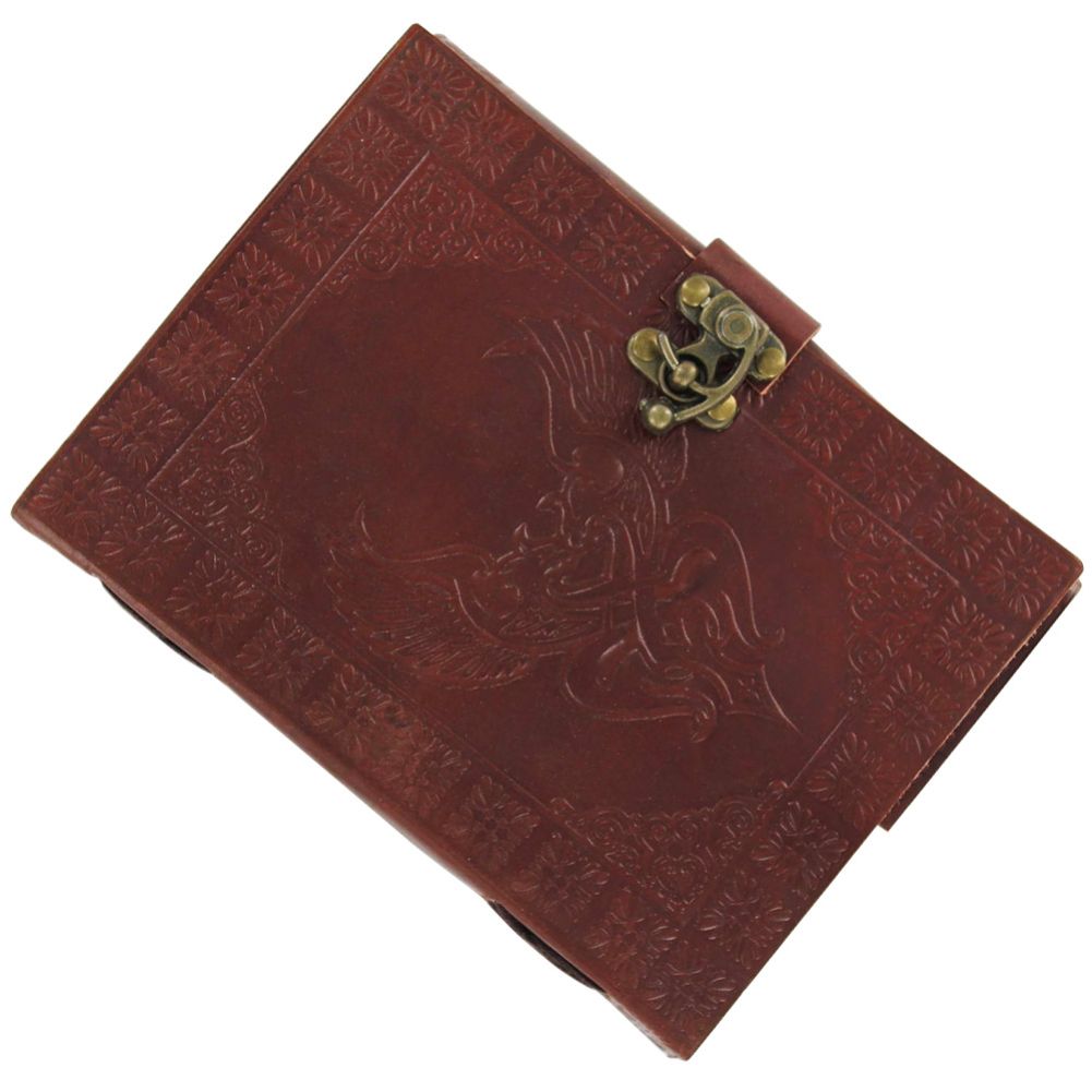 Celtic Lovebirds Handmade Leather Journal