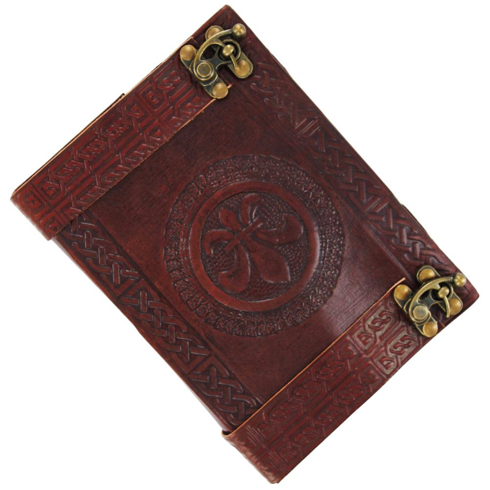 Celtic Fleur De Lis Handmade Leather Journal