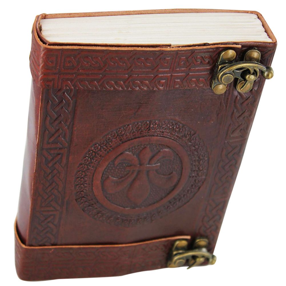 Celtic Fleur De Lis Handmade Leather Journal