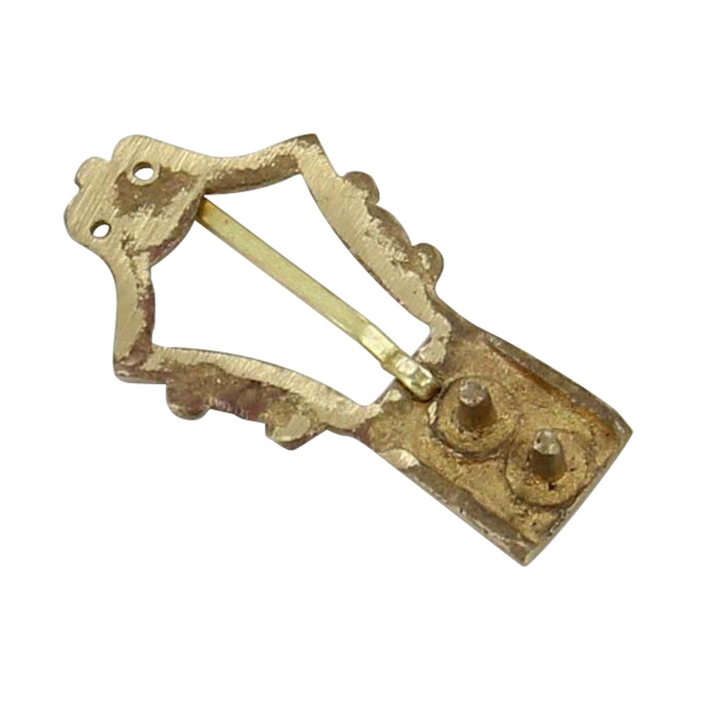 Monogramed Medieval Brass Buckle