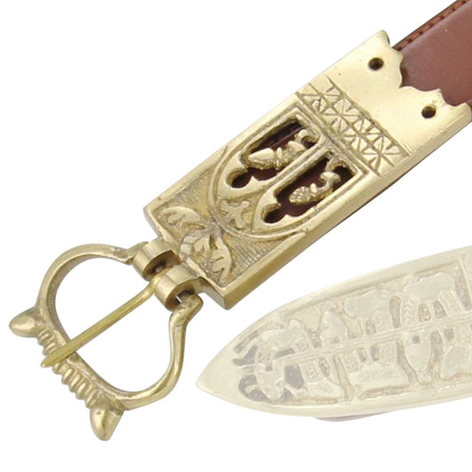 Renaissance Brass Gothic Cathedral Buckle