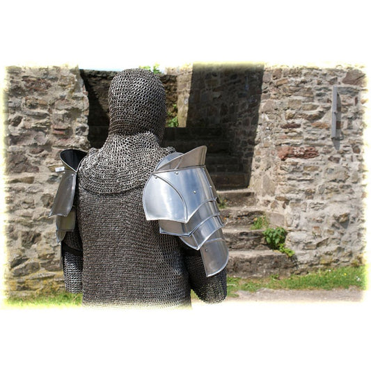 Steel Warrior Pauldron Medieval Shoulder Armor Set