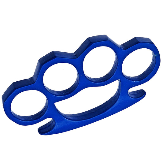 Solid Steel Knuckle Duster Brass Knuckle - Blue