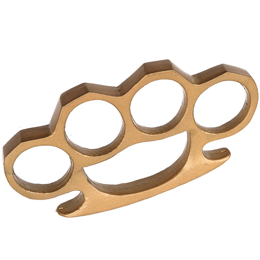 Solid Steel Knuckle Duster Brass Knuckle - Gold