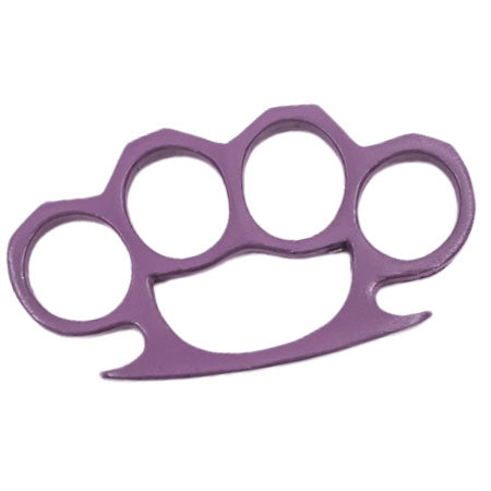 Solid Steel Knuckle Duster Brass Knuckle - Light Purple