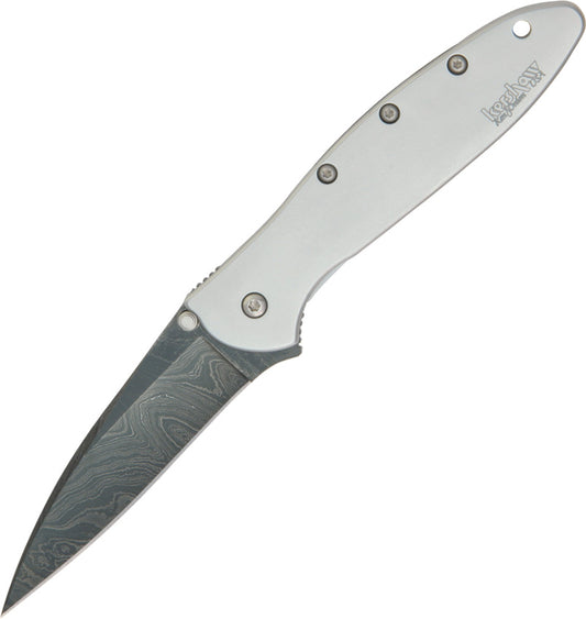 Kershaw-Leek Framelock A/O Damascus