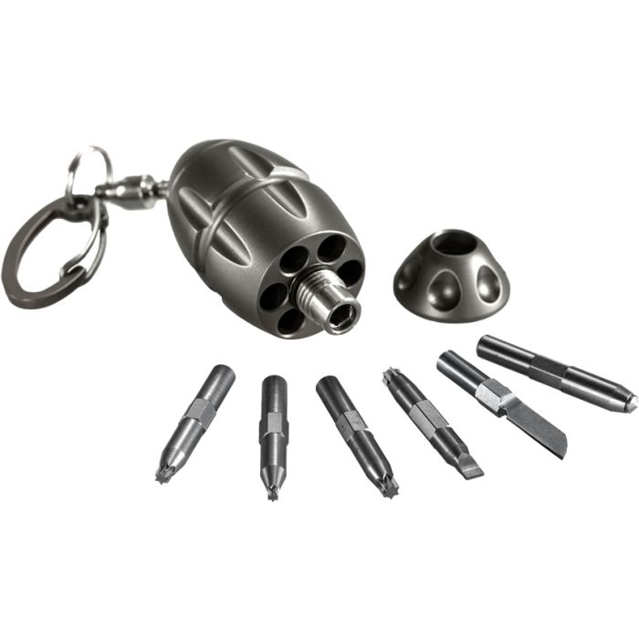 LionSTEEL EGGIE Keychain Tool Gray