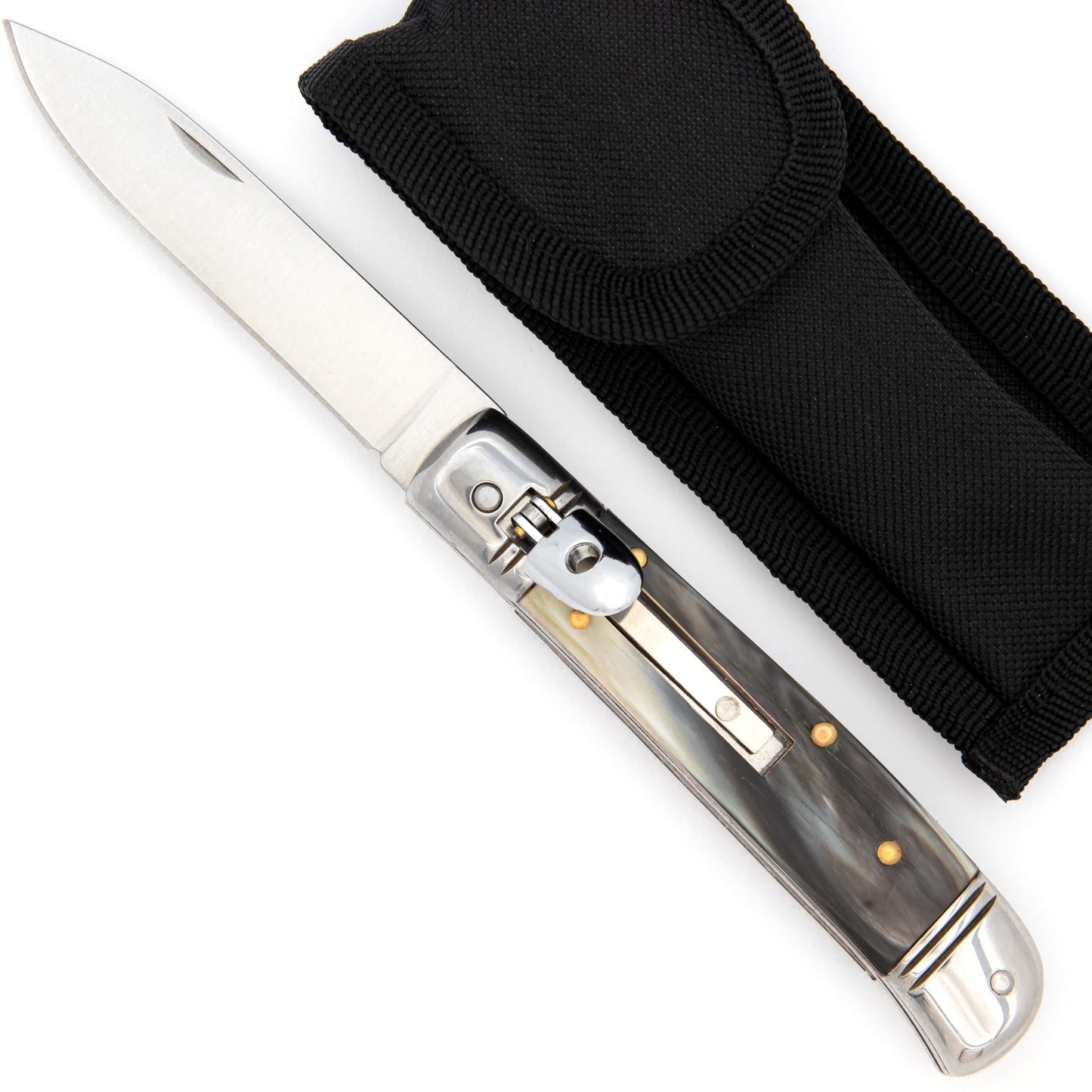 Automatic Land to Surf Lever Lock Switchblade Selection Horn & Pearl Grips Choice of 7 Knives