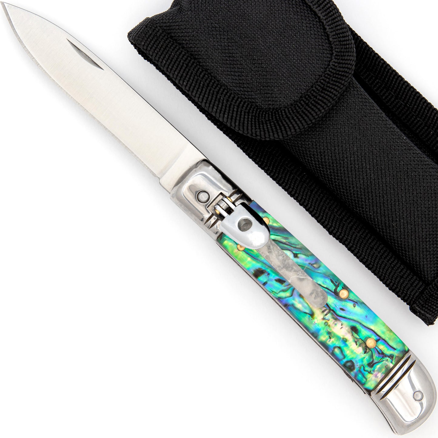 Automatic Land to Surf Lever Lock Switchblade Selection Horn & Pearl Grips Choice of 7 Knives