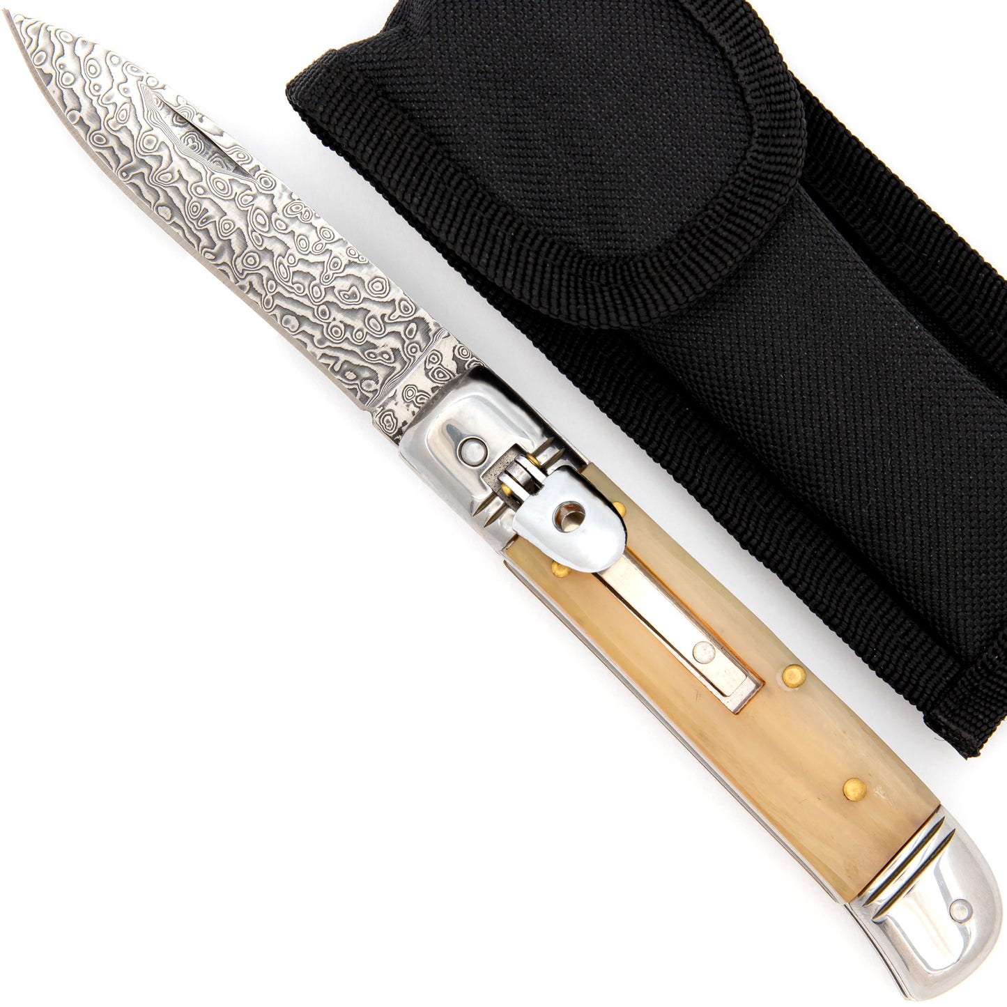 Automatic Land to Surf Lever Lock Switchblade Selection Horn & Pearl Grips Choice of 7 Knives