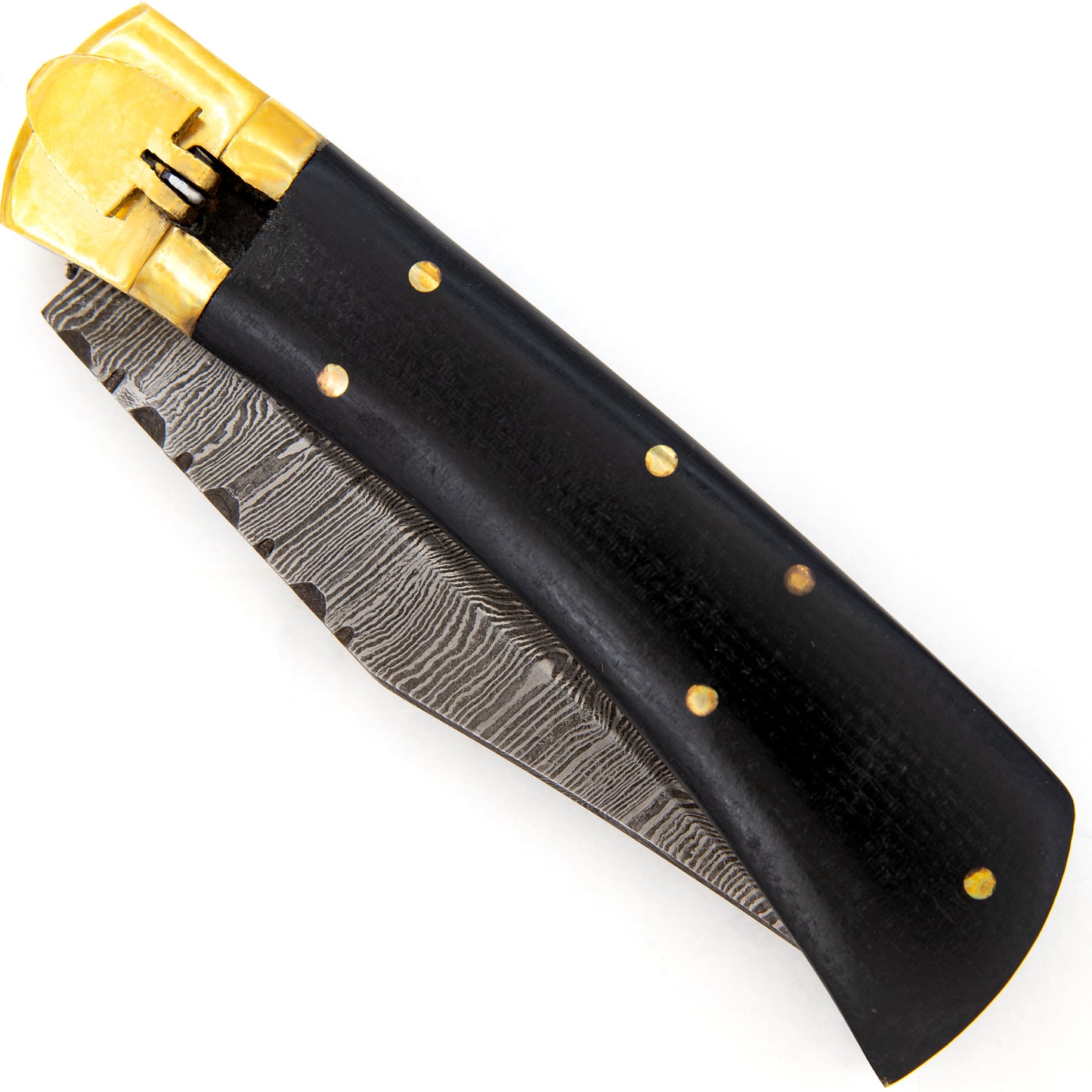 Playing Dirty Turkish Clip Point Automatic Switchblade Lever Knife | Micarta Handle