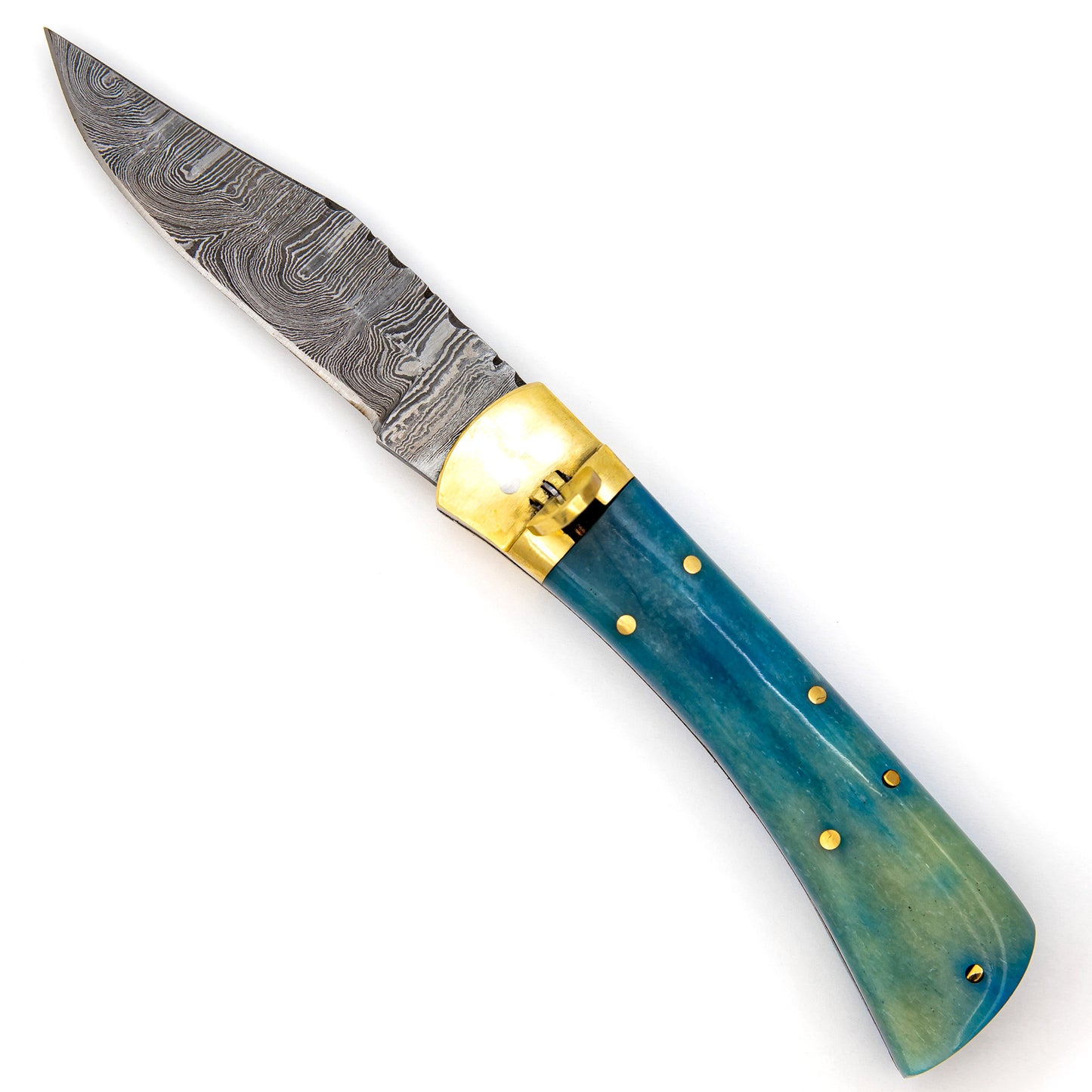 Roughneck Driller Handcrafted Automatic Lever Lock Knife | Choose Your Handle