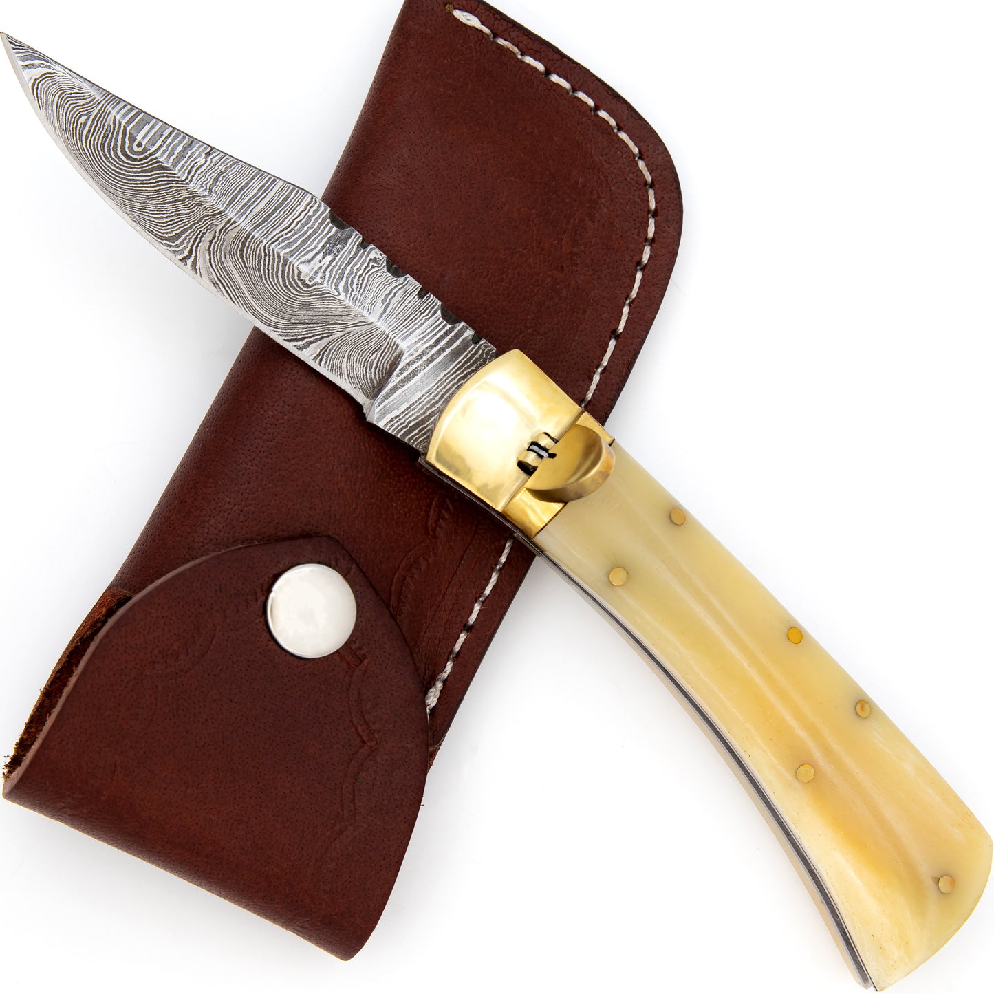 Roughneck Driller Handcrafted Automatic Lever Lock Knife | Choose Your Handle