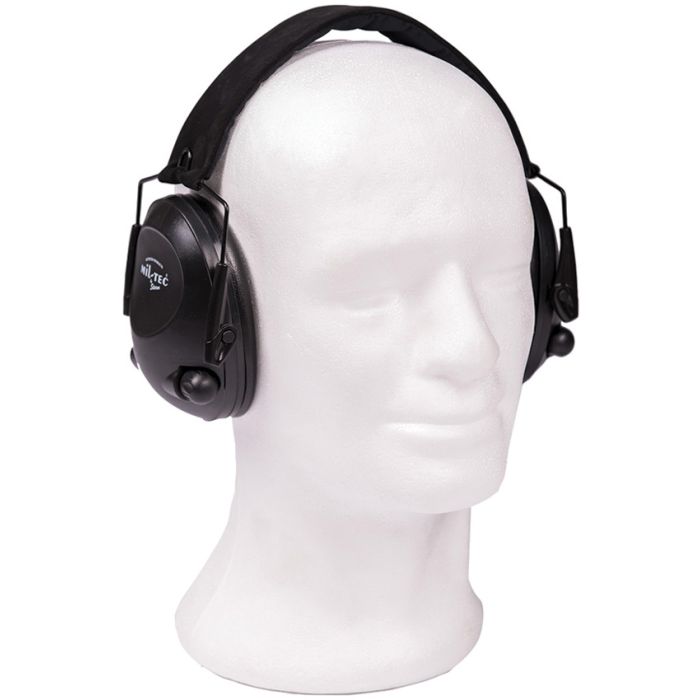 Mil-Tec Black Electronic Ear Defenders