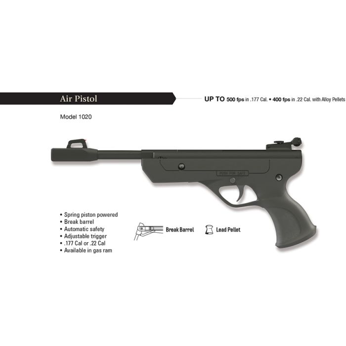 Marksman 1020 Air Pistol .177 Caliber