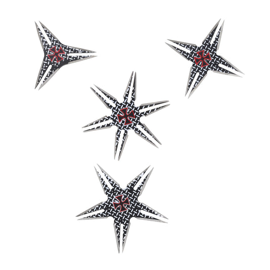 Armored Ninja 4pcs Throwing Star Set