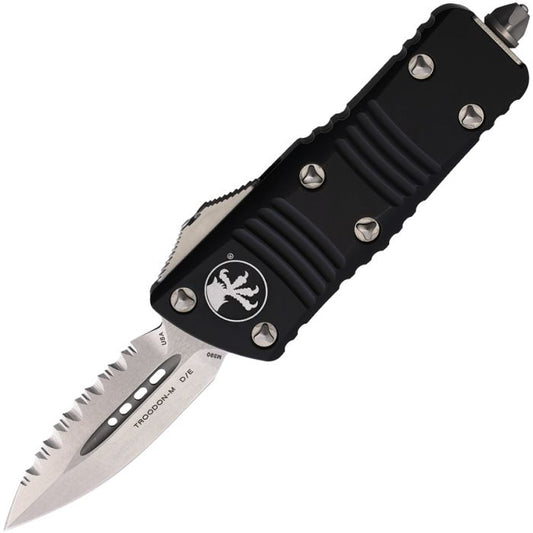 Microtech Auto Mini Troodon D/E OTF Blk