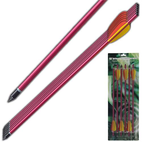 Extra Survival Aluminum Arrow Red 14 Inch 6pcs Set