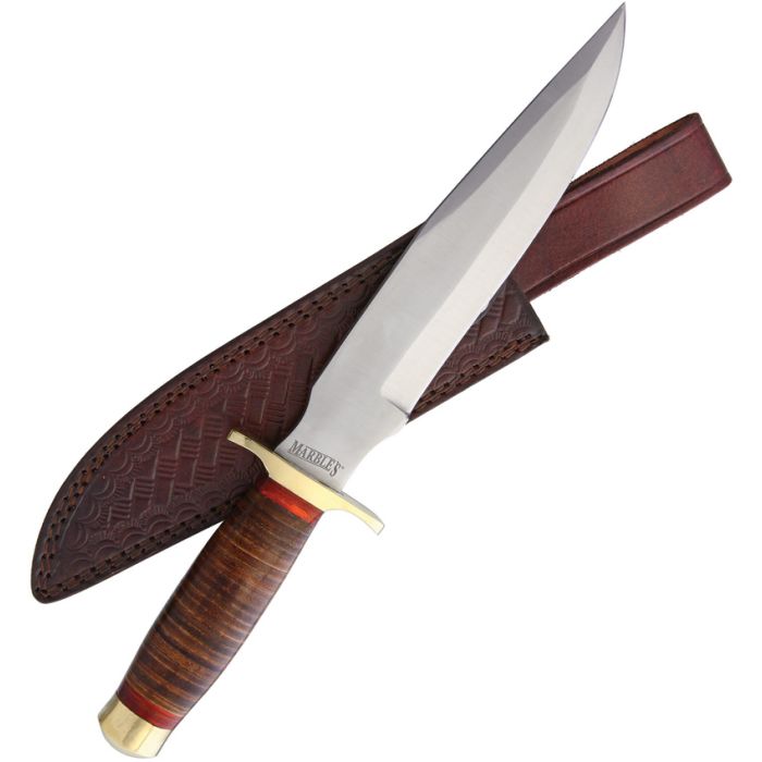 Marbles-Stacked Leather Bowie