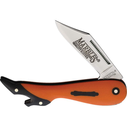 Marbles Small Leg Knife Orange G10