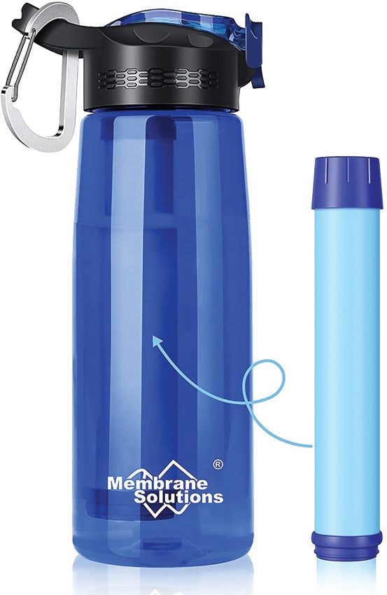 Water Filter Bottle Blue