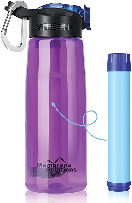 Water Filter Bottle Purple