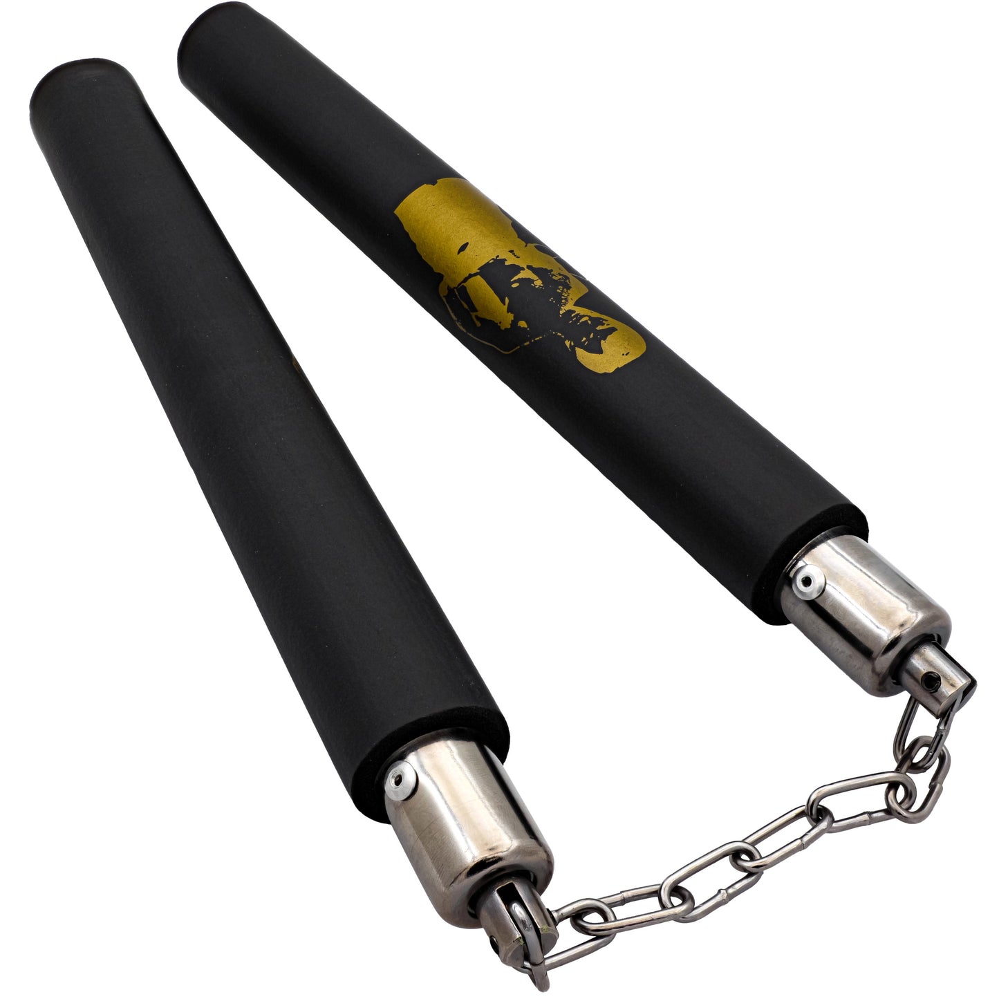 Dragon Style Bruce Lee Black Foam Training Practice Nunchucks Nunchaku