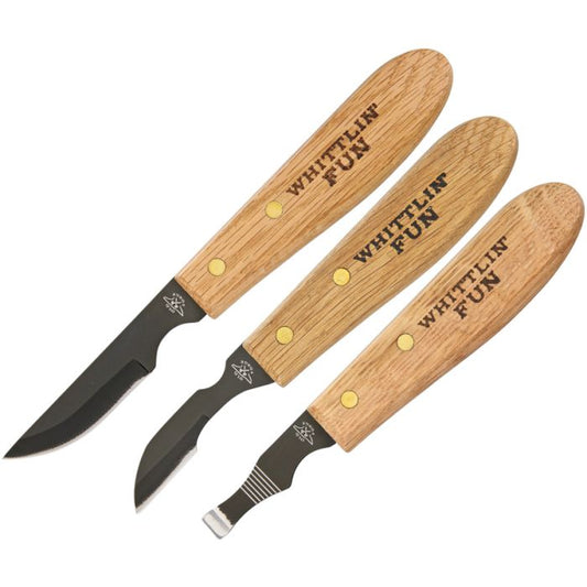 Old Forge Three Piece Wood Carving Set