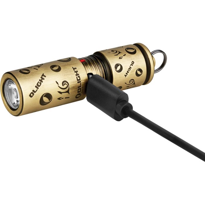 Olight i16 Keychain Light Brass LE