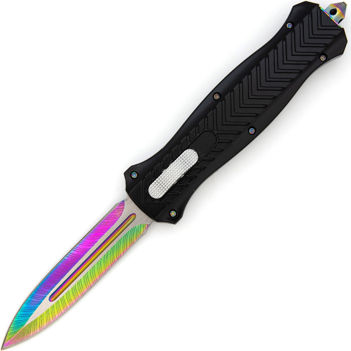 Prismatic Siege Automatic OTF Out the Front Titanium Multicolor Knife