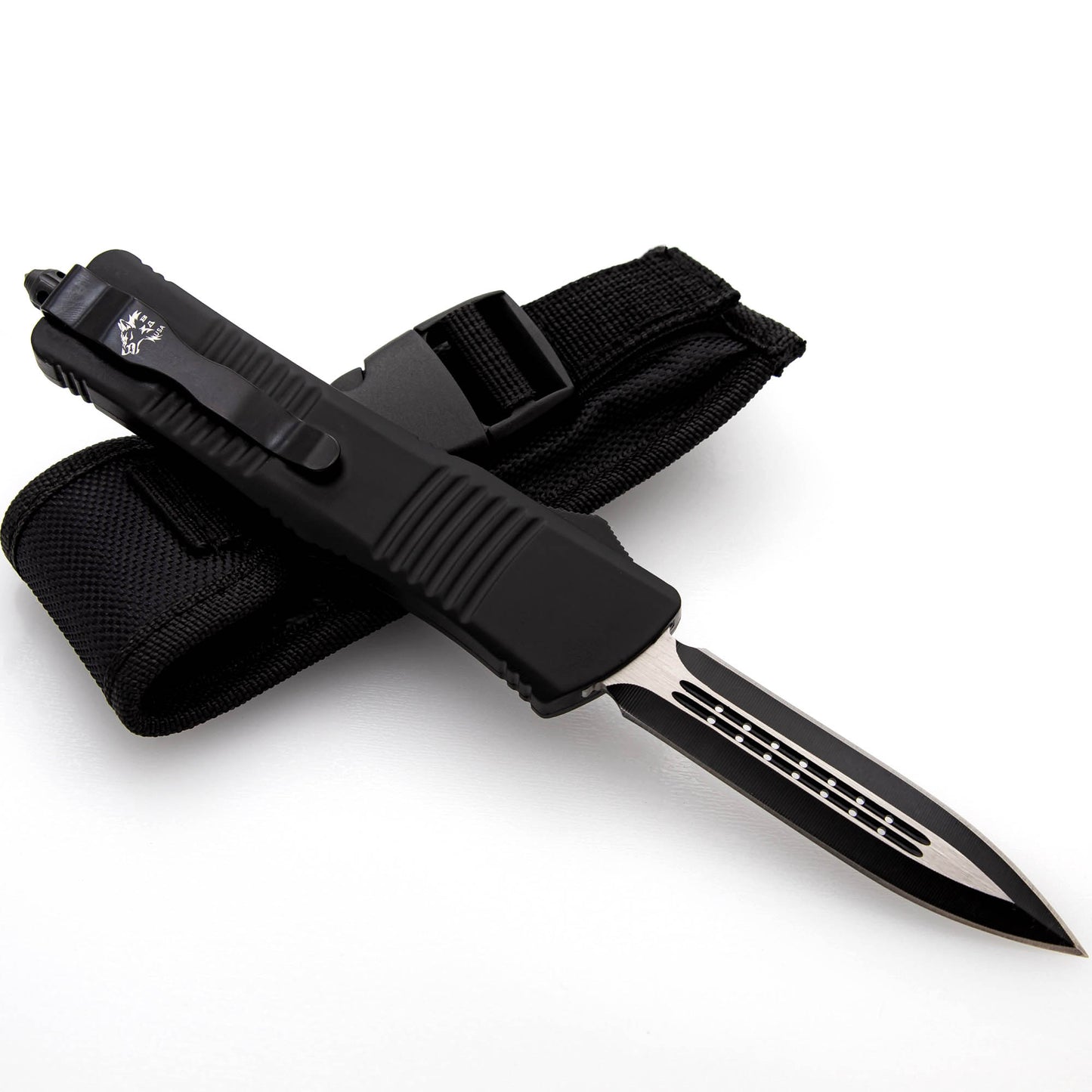 Overdose Automatic Heavy Duty Dual Action Spear Point Out The Front Knife