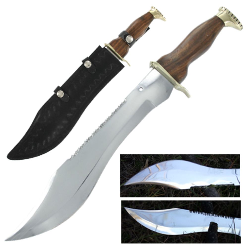 Crocodile Hunter Wood Big Bad Bowie Knife